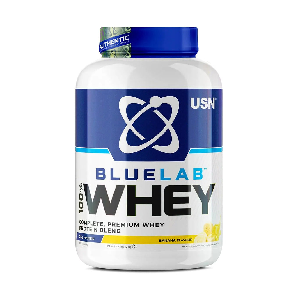 USN Blue Lab Whey Protein Powder: Banana - Whey Protein 2kg - Post-Workout USN Au supplements