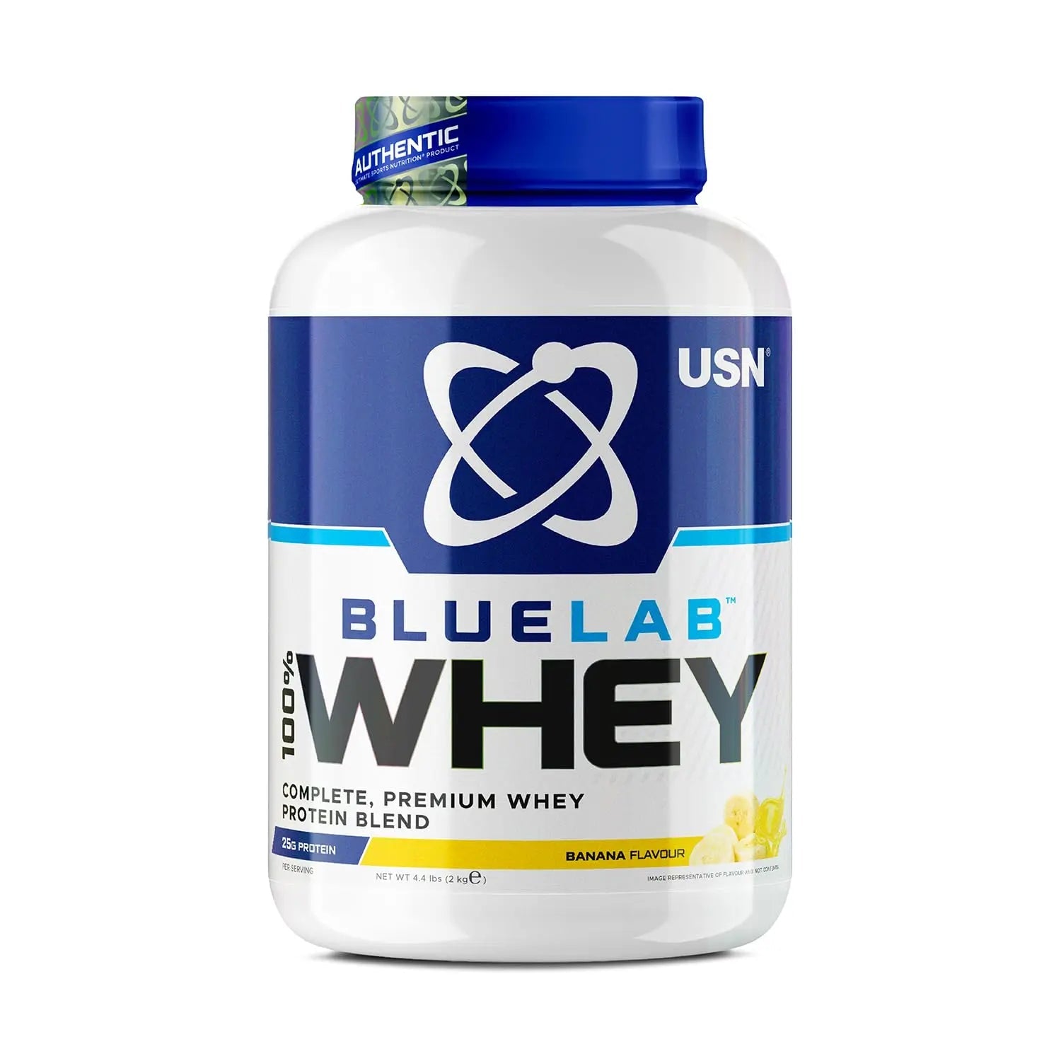 USN Blue Lab Whey Protein Powder: Banana - Whey Protein 2kg - Post-Workout USN Au supplements