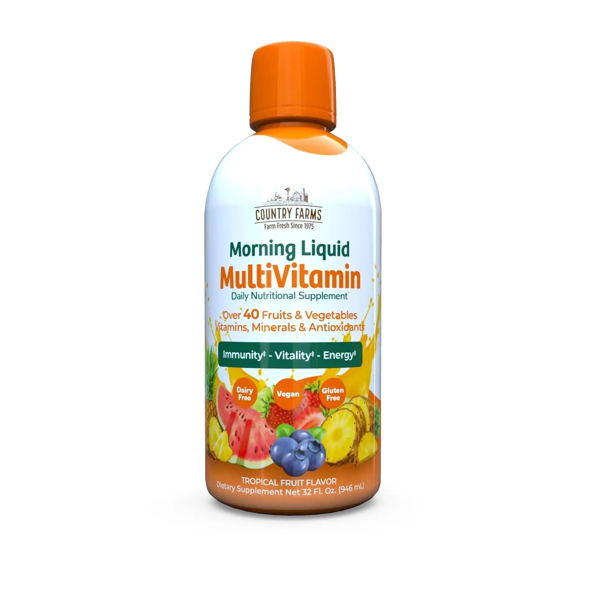 Country Farms Liquid Multivitamin, Vitamins and Minerals for Immune Support and Energy, Herbal Blend, Vegan Country Farms Au supplements