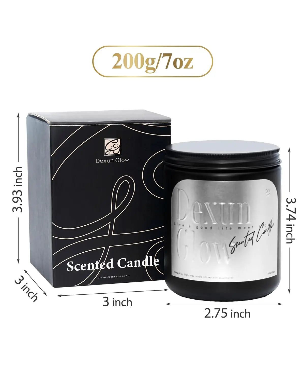 Aromatherapy Candle, Handcrafted with Natural Soy Wax and Essential Oils for Home Scented Appreciation Dexun Glow Au supplements