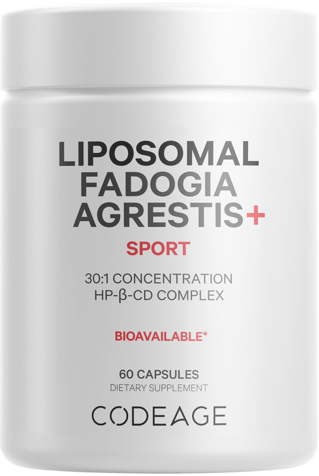 Codeage Liposomal Fadogia Agrestis 600mg Supplement - Fadogia Agrestis 30:1 Extract, Vitamin D3, Zinc, Fenugreek, BioPerine Black Pepper - 2-Month Supply - Liposomal Delivery - Non-GMO, 60 Capsules Codeage Au supplements