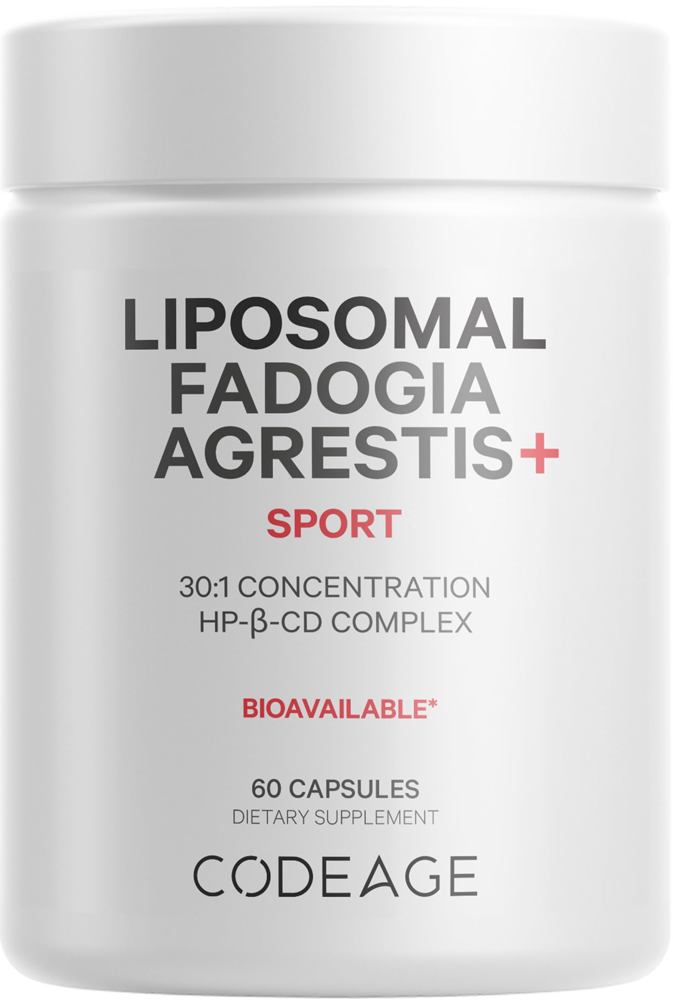 Codeage Liposomal Fadogia Agrestis 600mg Supplement - Fadogia Agrestis 30:1 Extract, Vitamin D3, Zinc, Fenugreek, BioPerine Black Pepper - 2-Month Supply - Liposomal Delivery - Non-GMO, 60 Capsules Codeage Au supplements