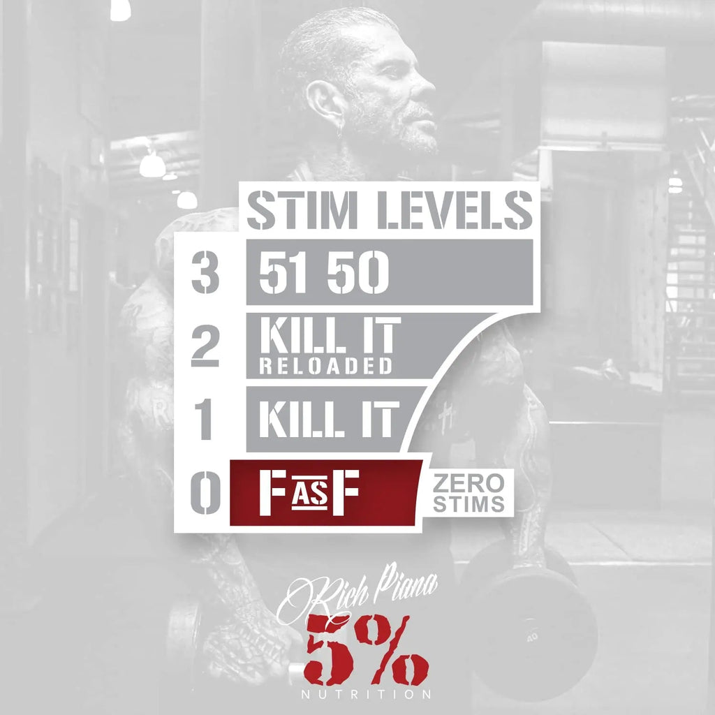 5% Nutrition 2-Stack | Kill It + FasF | Pre-Workout + NO Booster Pre (Select Your Flavors) 5% Nutrition Au supplements