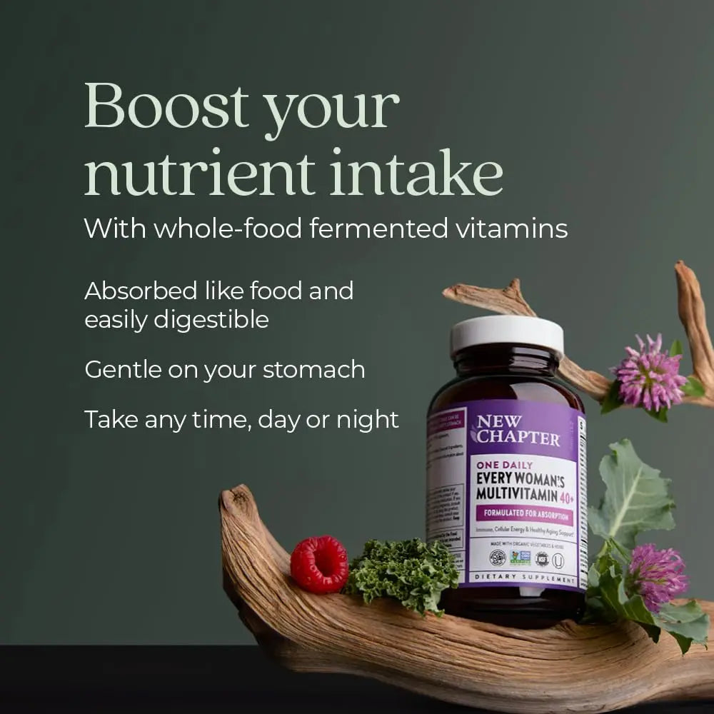 New Chapter Women's Multivitamin 40 Plus for Energy, Healthy Aging + Immune Support with 20+ Nutrients New Chapter Au supplements