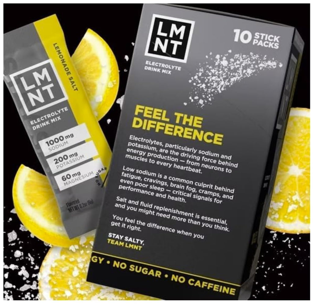 LMNTS Lemonade Zero-Sugar Electrolytes Drinks - 10ct/2.1oz