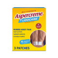 Aspercreme Lidocaine Pain Relief Patch XL for Back, Neck & Shoulder Pain, Topical Patches with Max-Strength 4% Lidocaine & Flexible Fabric Numbs Away Pain, 3 Ct. Aspercreme Au supplements