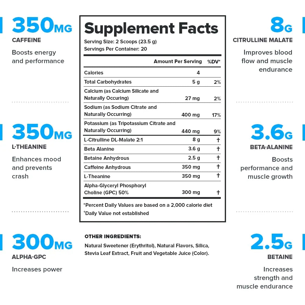 LEGION Pulse Pre Workout Supplement - All Natural Nitric Oxide Preworkout Drink to Boost LEGION Au supplements