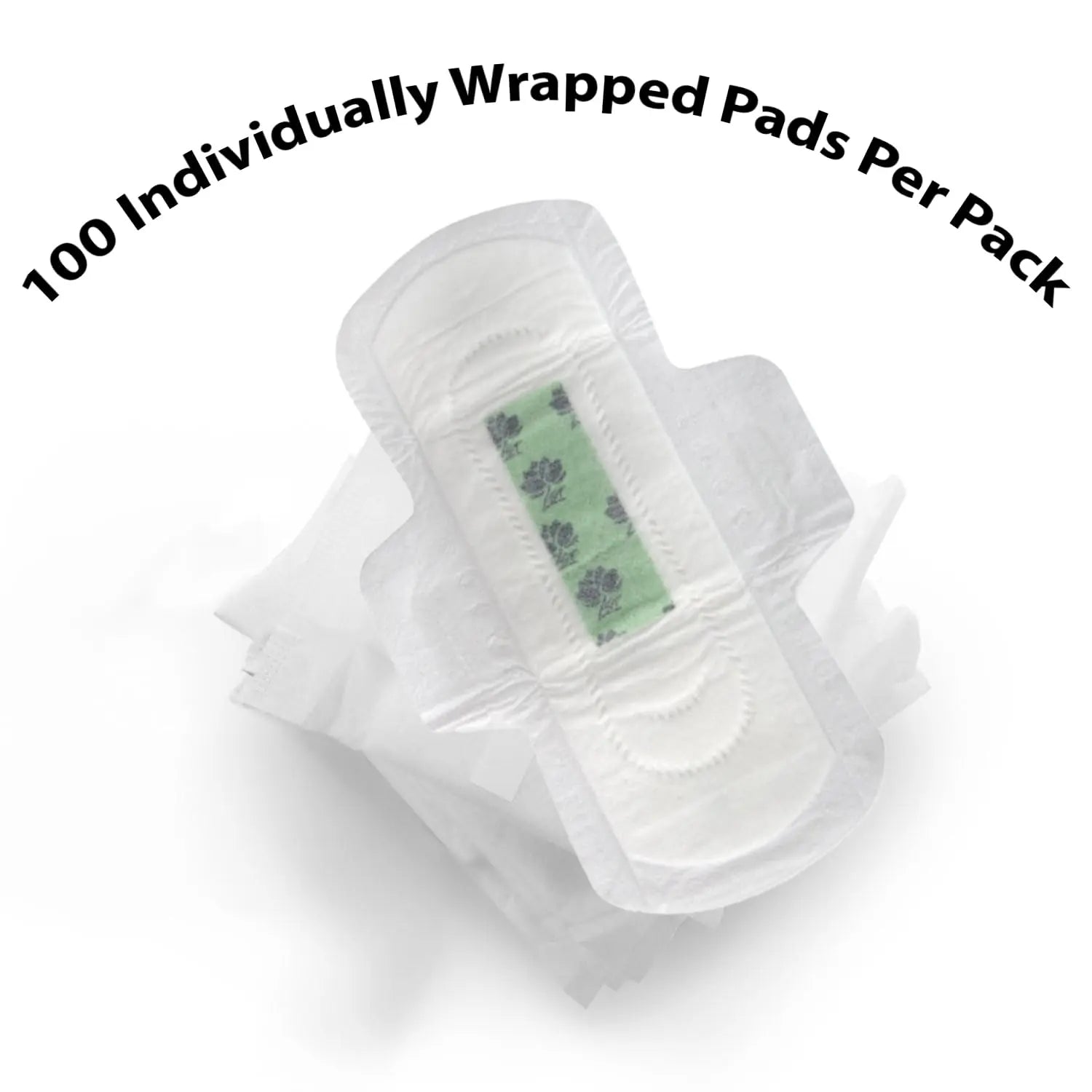 100 Bulk Pads with Wings Individually Wrapped for Women Homeless, Postpartum, Hospitals Trail maker Au supplements