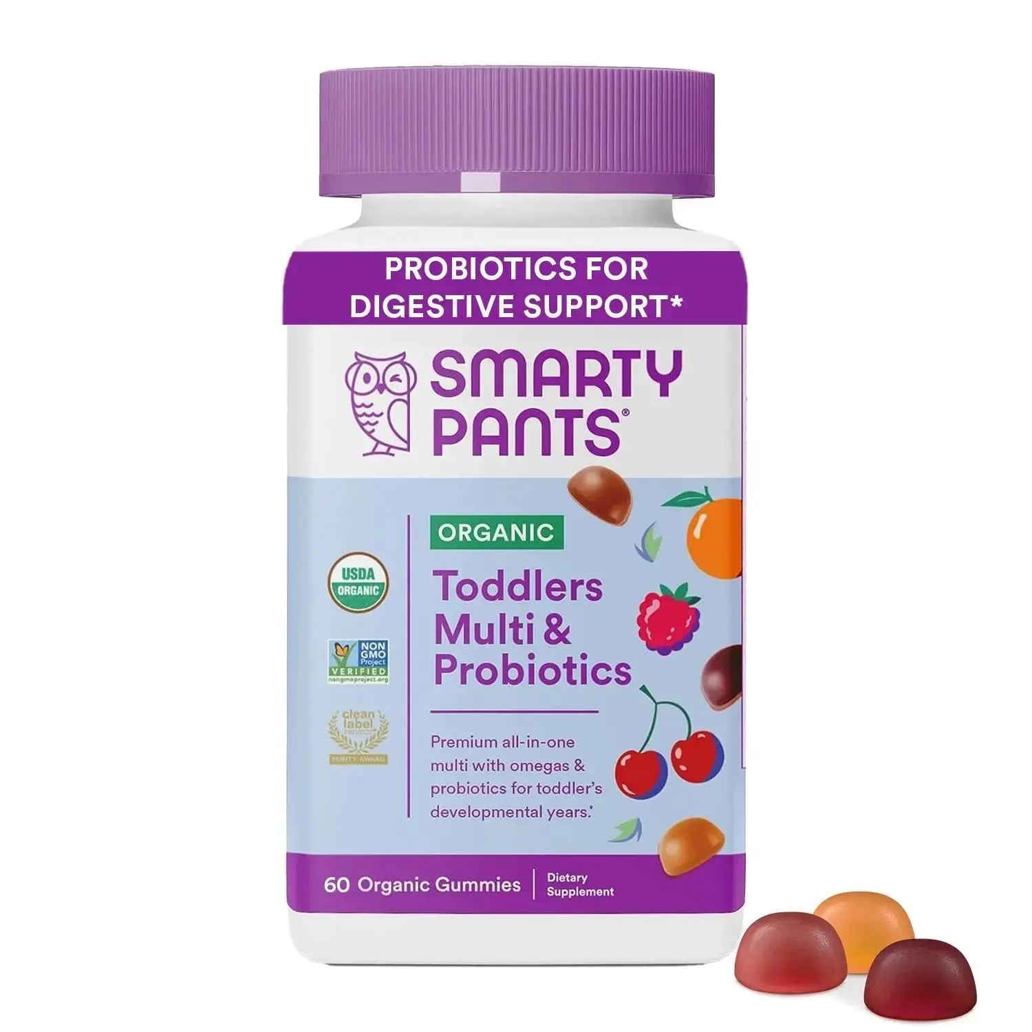 SmartyPants Organic Women's and Toddler Multivitamin Gummies with Probiotics, Omega 3, Vitamins D3, B12, C, A, K, Zinc and More SmartyPants Au supplements