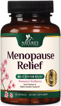 Menopause Supplement for Women - Natural Menopause Relief Support for Mild Hot Flashes & Night Sweats - Best Probiotics for Women, Dong Quai, Black Cohosh, Ashwagandha - Bottled in USA - 60 Capsules Nature's Nutrition Au supplements