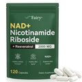 APU.FAIRY NAD Supplement,NAD Nicotinamide Riboside,Extra Strength NAD Alternative Liposomal,Boost NAD & Resveratrol + for Women & Men,Energy Anti-Aging,Cell Regeneration,120 Capsules sack-120 APU.FAIRY Au supplements
