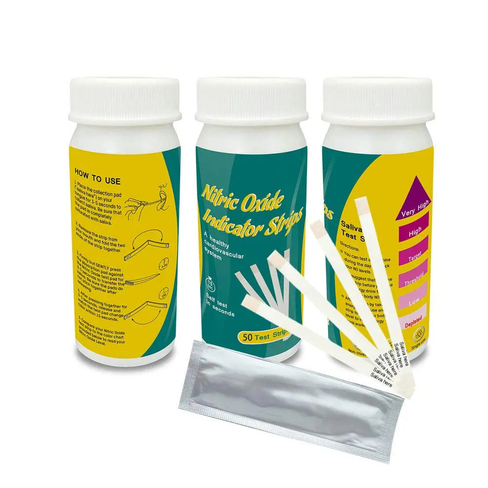 Nitric Oxide Test Strips [50strips]- Nitric Oxide Indicator Strips Work by Measuring The TONNYLAB Au supplements