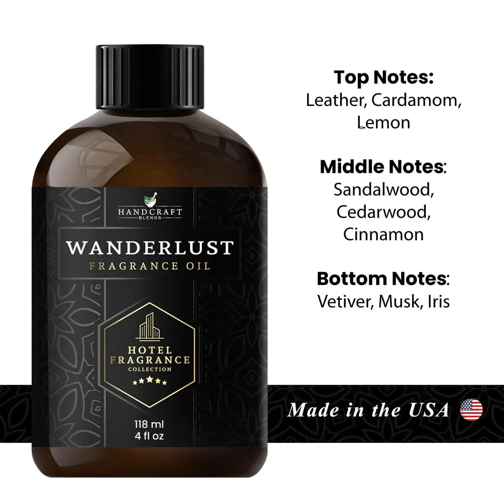 Handcraft Blends Hotel Fragrance Oil Wanderlust Scent – Luxury Hotel Collection Diffuser Oil Scents Handcraft Blends Au supplements