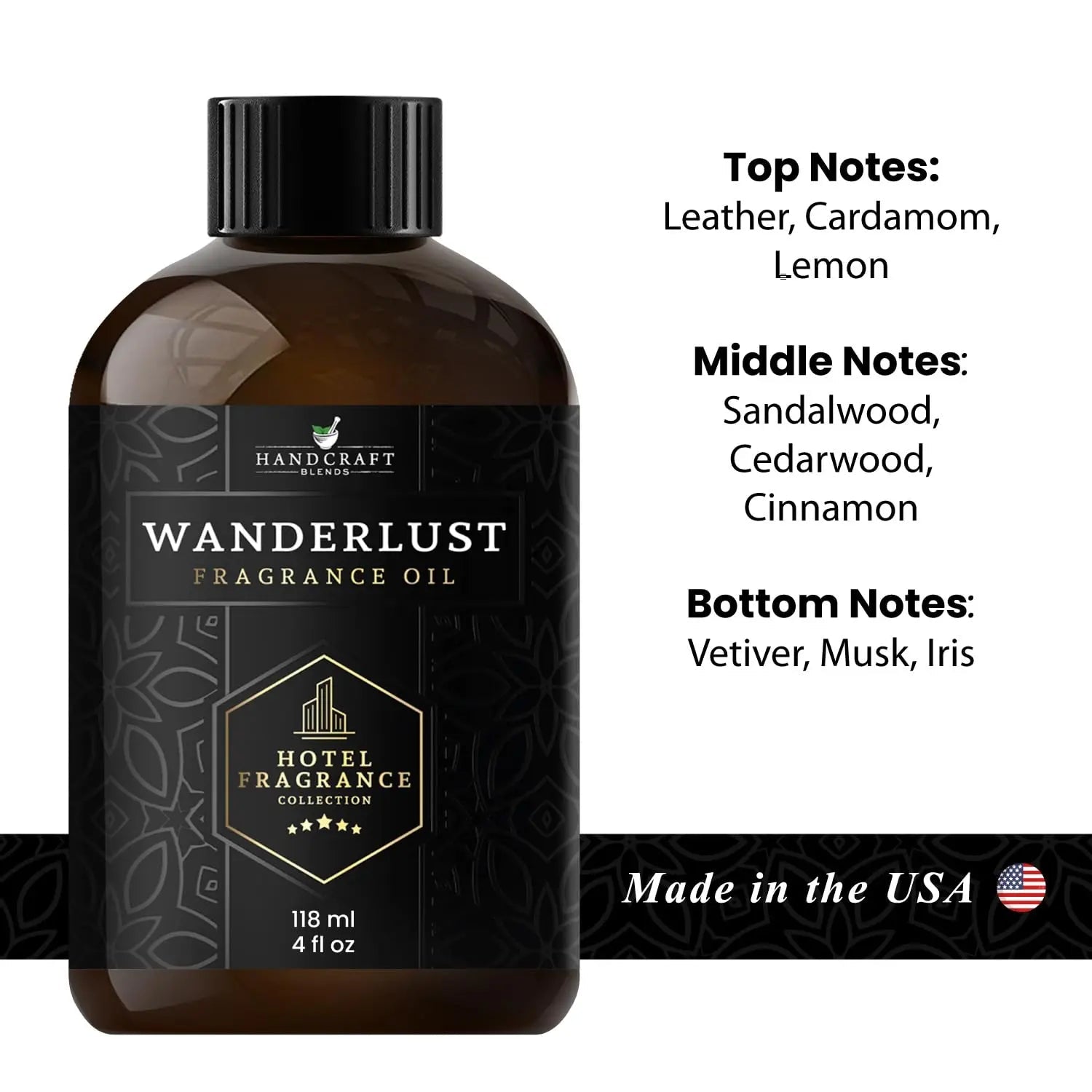 Handcraft Blends Hotel Fragrance Oil Wanderlust Scent – Luxury Hotel Collection Diffuser Oil Scents Handcraft Blends Au supplements