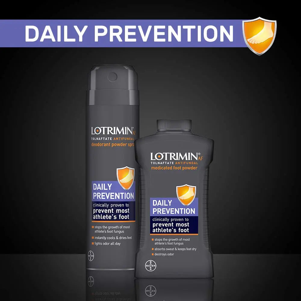 Lotrimin AF Athlete's Foot Daily Prevention Deodorant Powder Spray Lotrimin Au supplements