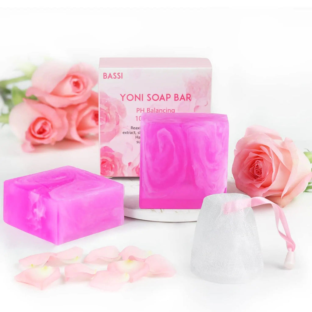 Yoni Soap Bars Vaginal Wash 2 PCS, 100% Natural Organic Yoni Bar Soap for Women Ph Balance Yoni BASSI Au supplements