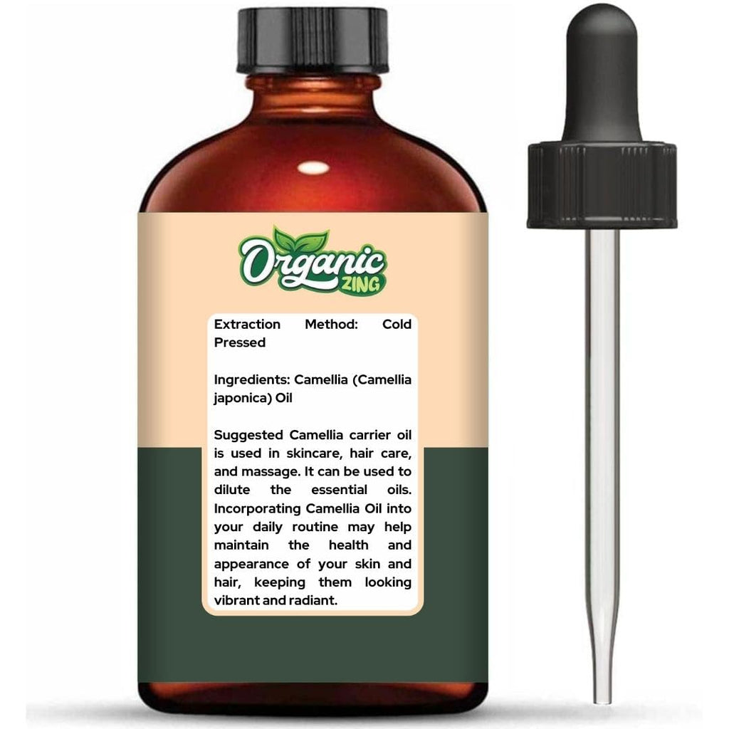Organic Zing Camellia (Camellia Japonica) Oil | Pure & Natural Carrier Oil for Skincare, Hair Care & Massage ORGANIC ZING Au supplements