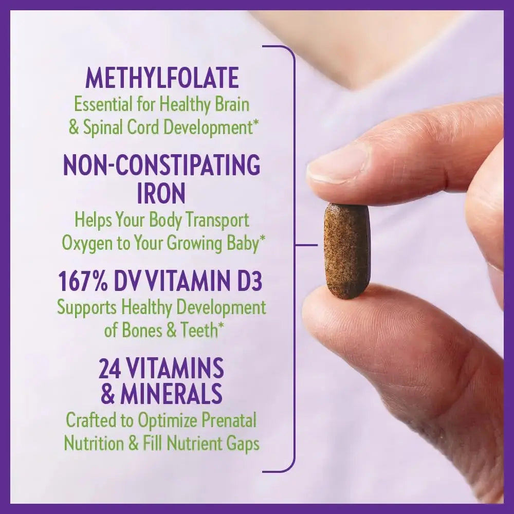 New Chapter Perfect Prenatal Vitamins, Organic Prenatal Vitamins, Non-GMO Ingredients for Healthy Baby & Mom - Folate (Methylfolate), Iron, Vitamin D3 New Chapter Au supplements