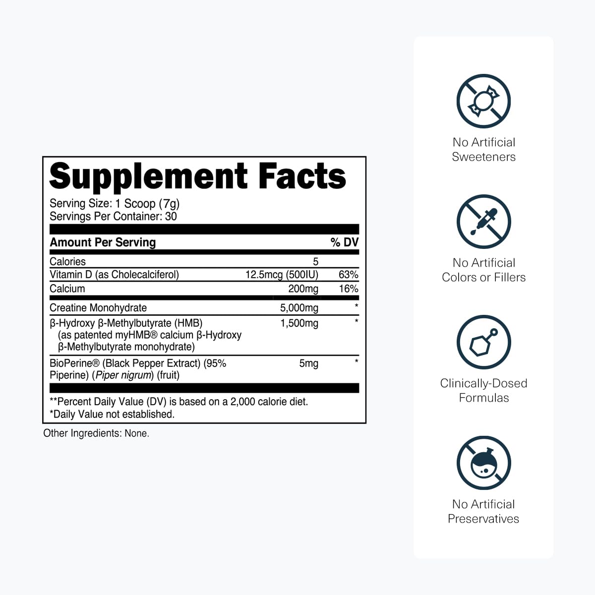 Transparent Labs Creatine HMB - Creatine Monohydrate Powder with HMB for Muscle Growth, Increased Strength, Enhanced Energy Output