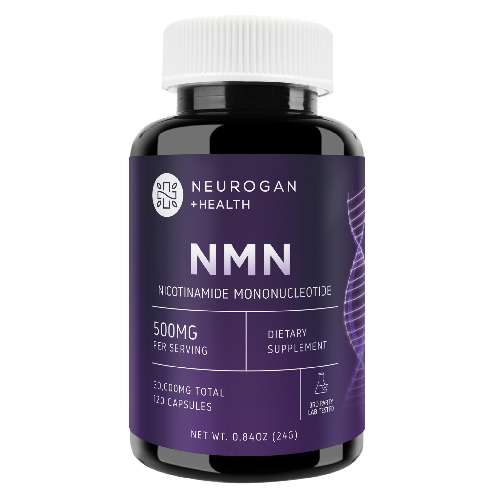 Neurogan Beta NMN (β-NMN) Supplement 500 mg per Serving, High Purity – NAD+ Precursor for Cellular Energy & Vitality – 120 Capsules (2-Month Supply) – Made in USA Neurogan Au supplements
