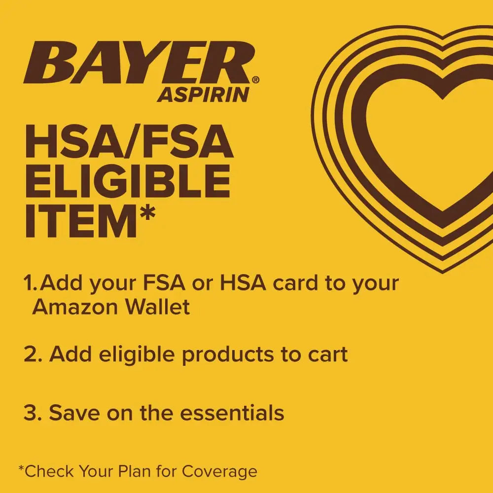 Bayer Aspirin Safety Coated 325 mg Caplets 100 Caplets, Pack of 2 Bayer Au supplements