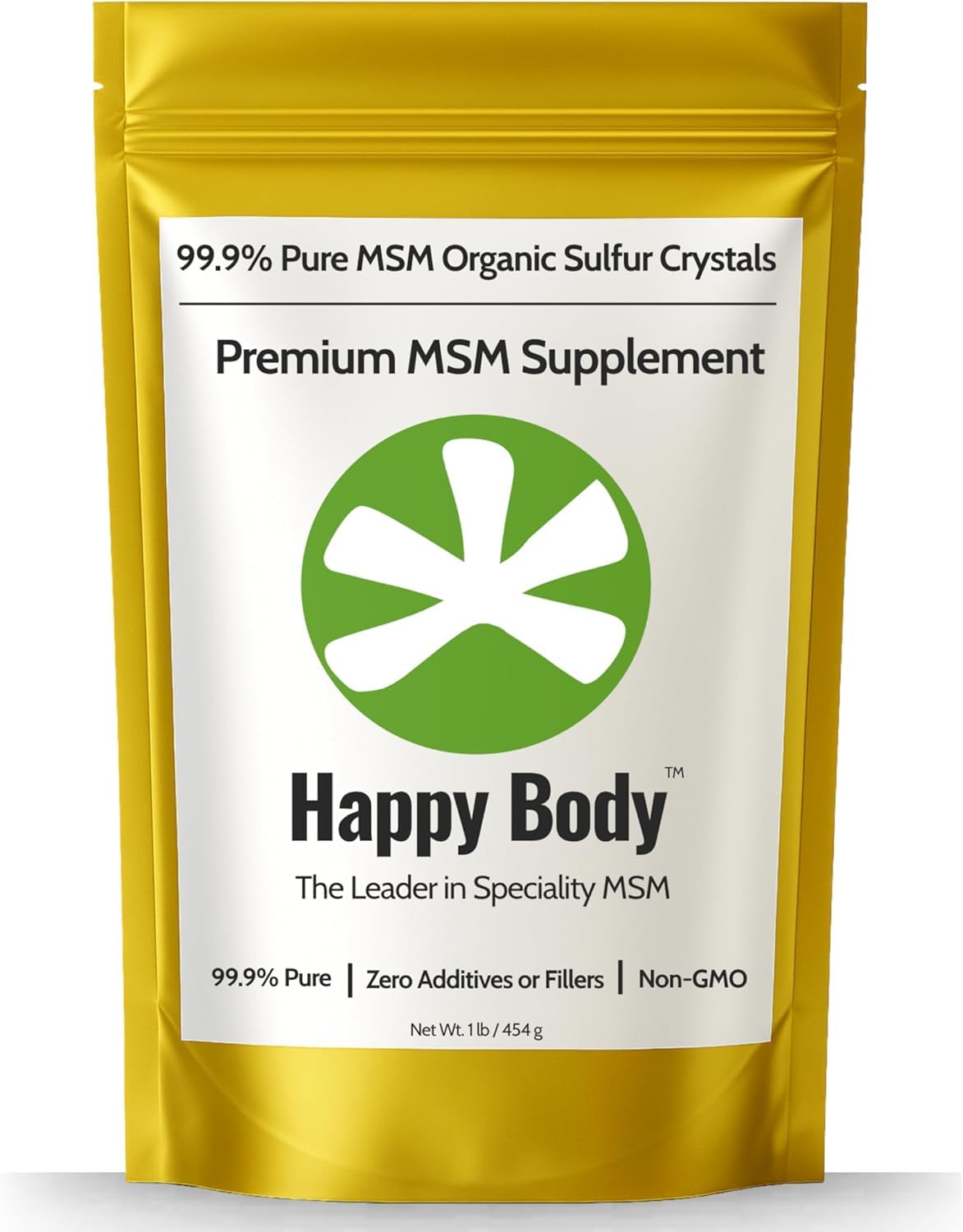 Organic Sulfur Crystals | 99.9% Pure MSM Crystals for Joint Support, Recovery, Hair, Skin & Nails | 90 Servings | 1 lb Bag