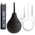 GNEGKLEAN Black Silicone Enema Bulb Kit 7.6oz Clean Anal Douche for Men Women with 19.7in GNEGKLEAN Au supplements
