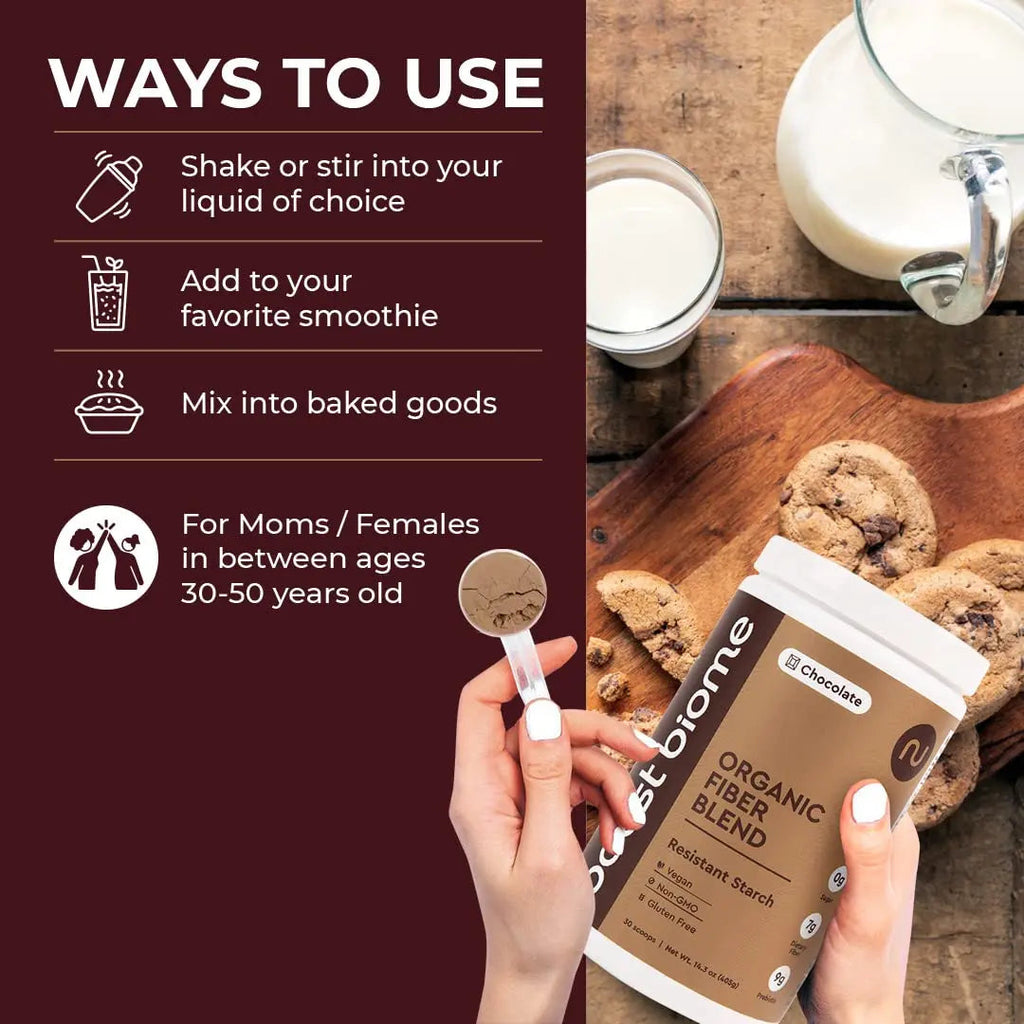 Boost Biome Fiber Supplement Organic Super Greens Powder – Supports Bloating Relief Boost Biome Au supplements