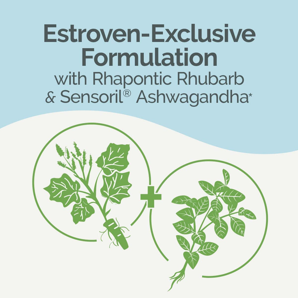 Estroven Complete + Ashwagandha Multi-Symptom Menopause Supplement for Women - 60 Ct. - Clinically Proven Ingredients Provide Menopause Relief & Night Sweats + Hot Flash Relief* - Drug-Free & Non-GMO Estroven Au supplements