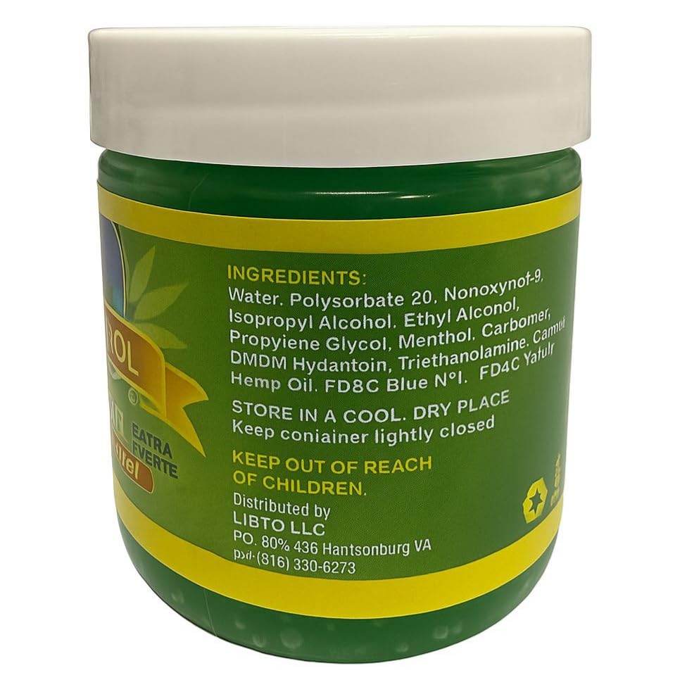 Mariguanol Extra Strong Muscle Rub Gel with Hemp Oil, Menthol & Camphor – Cooling, Fast-Absorbing Topical Gel for Post-Workout Active Lifestyles – Net Wt. (4 Ounce (Pack of 1)) MARIGUANOL Au supplements