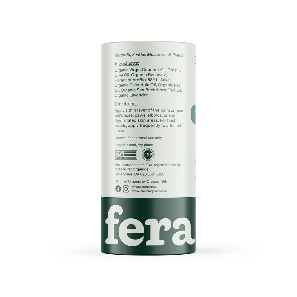 Fera Pets PawBiome® - Cat & Dog Balm for Paws and Nose with Postbiotics - Encourages Skin Recovery - Balances Skin Microbiome - Supports The Skin's Natural Barrier - 2 oz Stick Fera Pets Au supplements