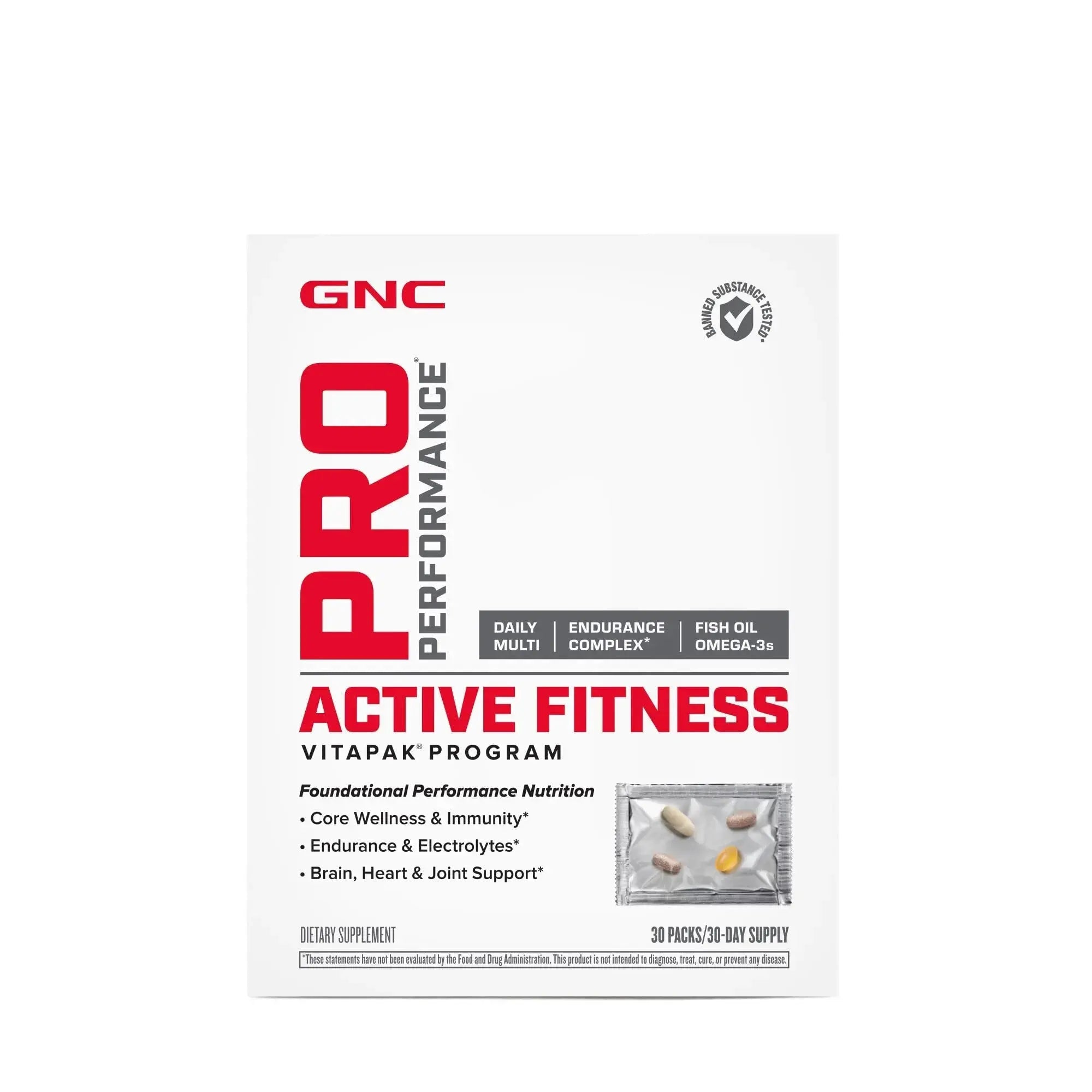 GNC Pro Performance Active Fitness Vitapak Program | 30 Servings GNC Au supplements
