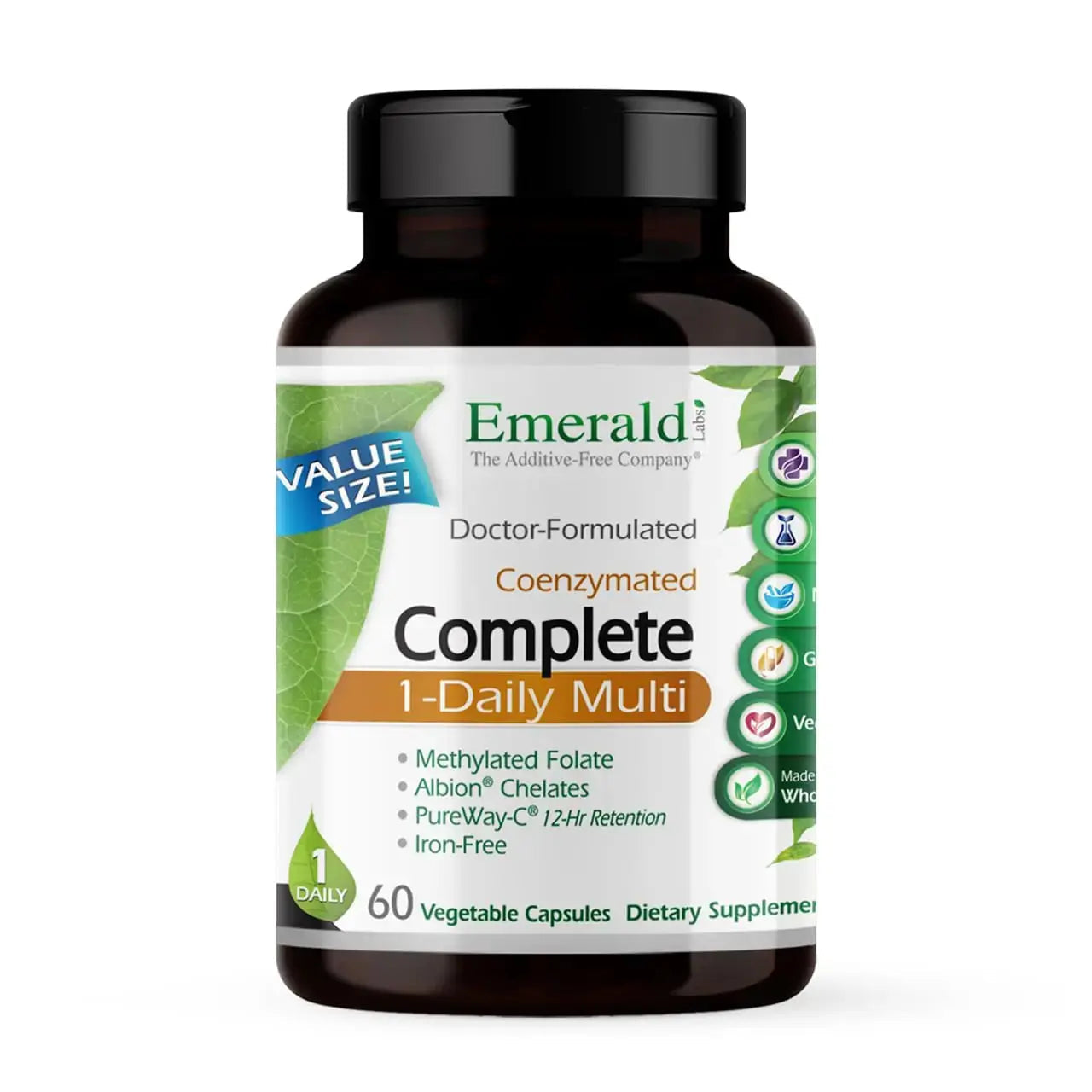 EMERALD LABS Complete 1-Daily Multi - Complete Multivitamin for Men & Women with Vitamin C, Methylated Folate, Whole-Food Blend & More EMERALD LABS Au supplements