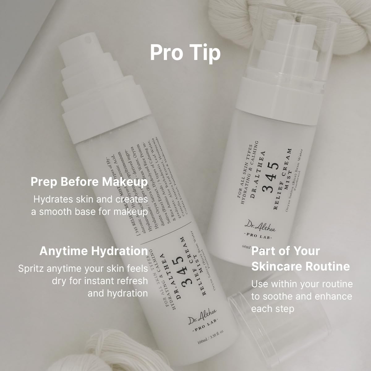 Dr.Althea 345 Relief Cream Mist | Hydrating Facial Mist with Rice Extract | Soothing Care for Sensitive Skin