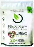 Blossom SuperGreens Probiotics – Digestive Enzymes with Pre/ProBiotics for Bloating Relief – 30+ SuperGreens & SuperReds to Boost Energy –Organic, Gluten-Free, No Fiber, 0g Sugar (Lemon Citrus) BRANIA Au supplements