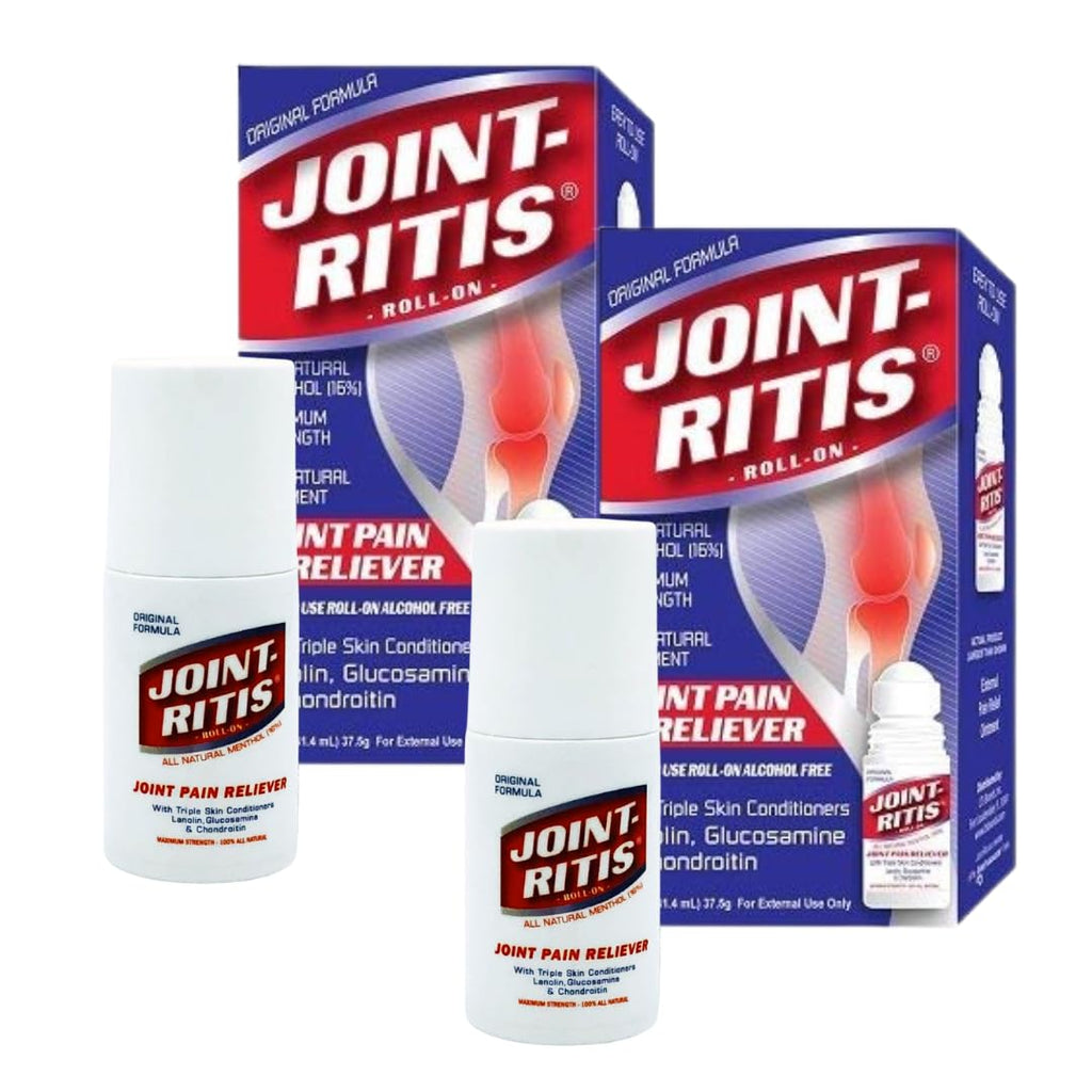 2-Pack | Fast Relief Joint-Ritis | All-Natural | Maximum Relief for Back, Neck, and Joints | As Seen On TV | Easy to Apply, 2 fl oz Roll-On Aus Healthcare Au supplements