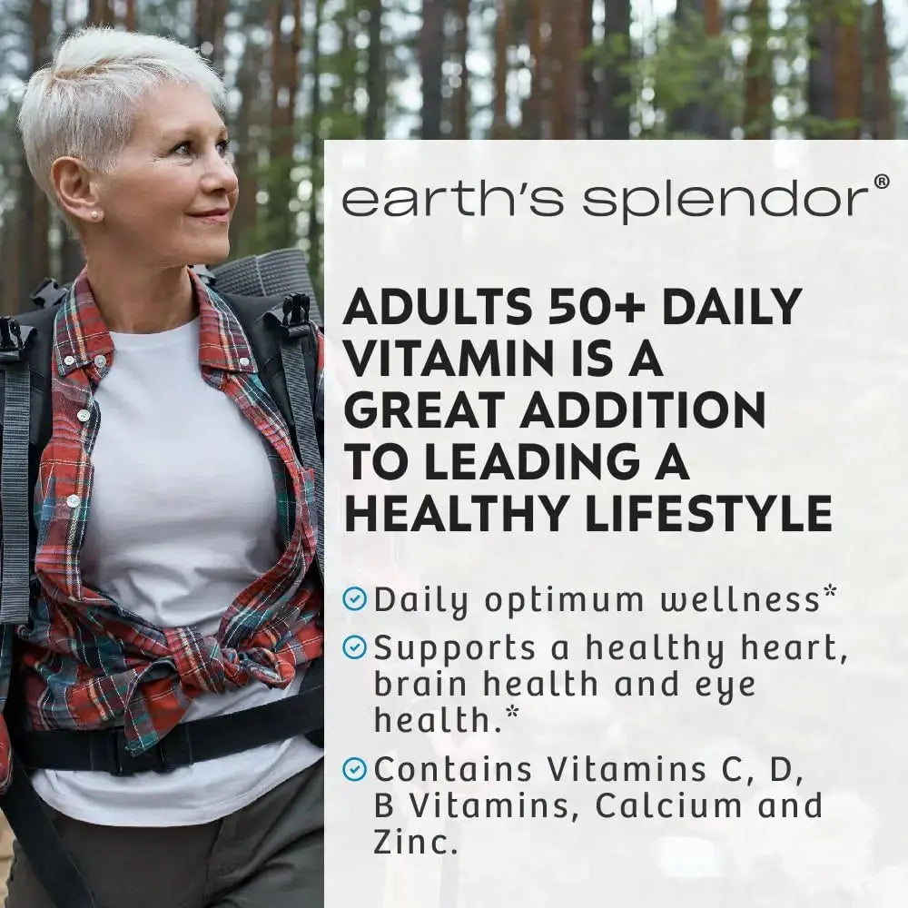 Earth's Splendor Adults 50+ Daily Vitamin- Overall Wellness Support, Daily Nutrients, 120 Day Supply Earth's Splendor Au supplements
