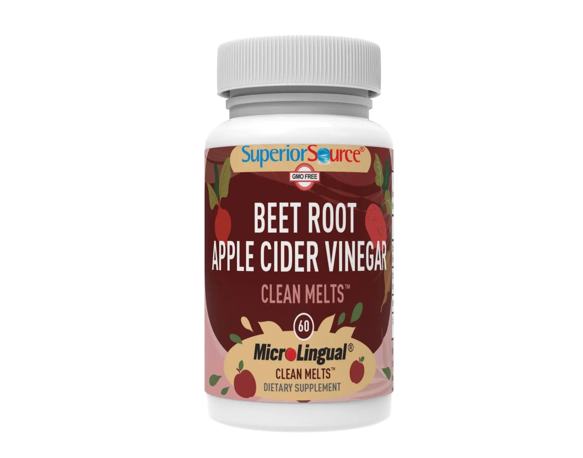 Superior Source Beet Root + Apple Cider Vinegar Clean Melts, 60 Instant Dissolving & Great Superior Source Au supplements