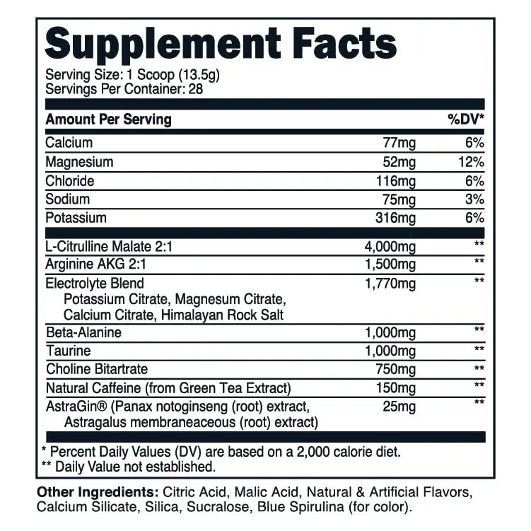 TransformHQ Pre-Workout 28 Servings - Perform - Gluten Free, Non-GMO (Blue Raspberry) TransformHQ Au supplements