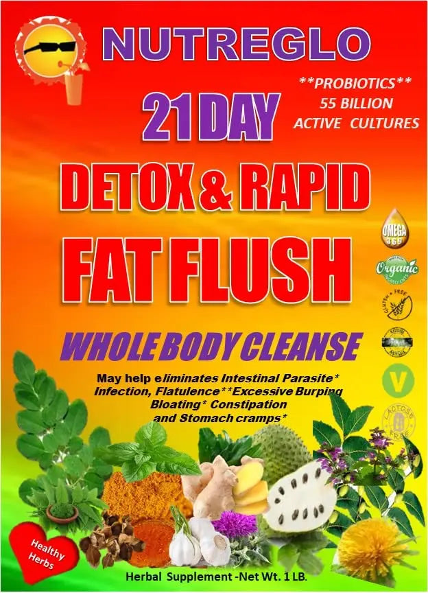 nutreglo 21 Day Rapid Detox and Fat Flush, All Natural Detox Cleanse Drink, Blood Detox Nutreglo Au supplements
