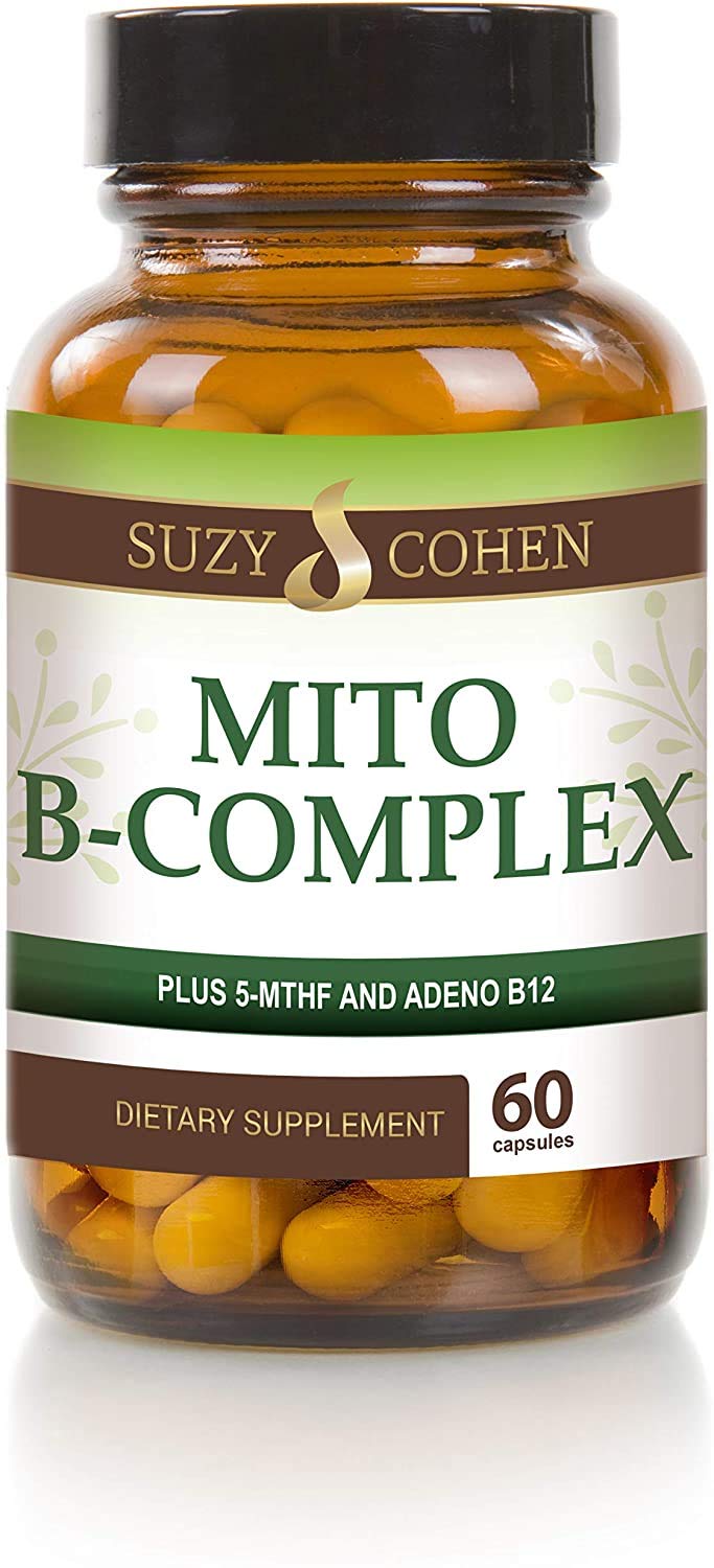 Script Essentials Suzy Cohen, Mito B Complex Dietary Supplement, 5-MTHF, Adeno B12, Methylation Support, Supports Healthy Nervous System