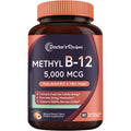 Doctor's Recipes Vitamin B12, Methylcobalamin 5000 mcg 90 Fast Dissolve Tablets, Natural Peach Flavor, Vegan Methyl, Energy Metabolism & Nervous System