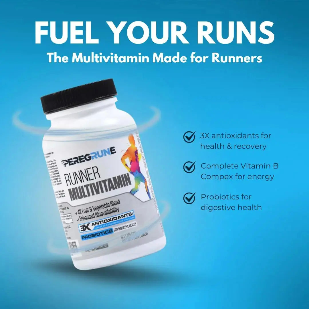 PEREGRUNE Runner Multivitamin & Joint Support Supplement | Antioxidants, Complete B-Complex & Probiotics to Support Energy PEREGRUNE Au supplements