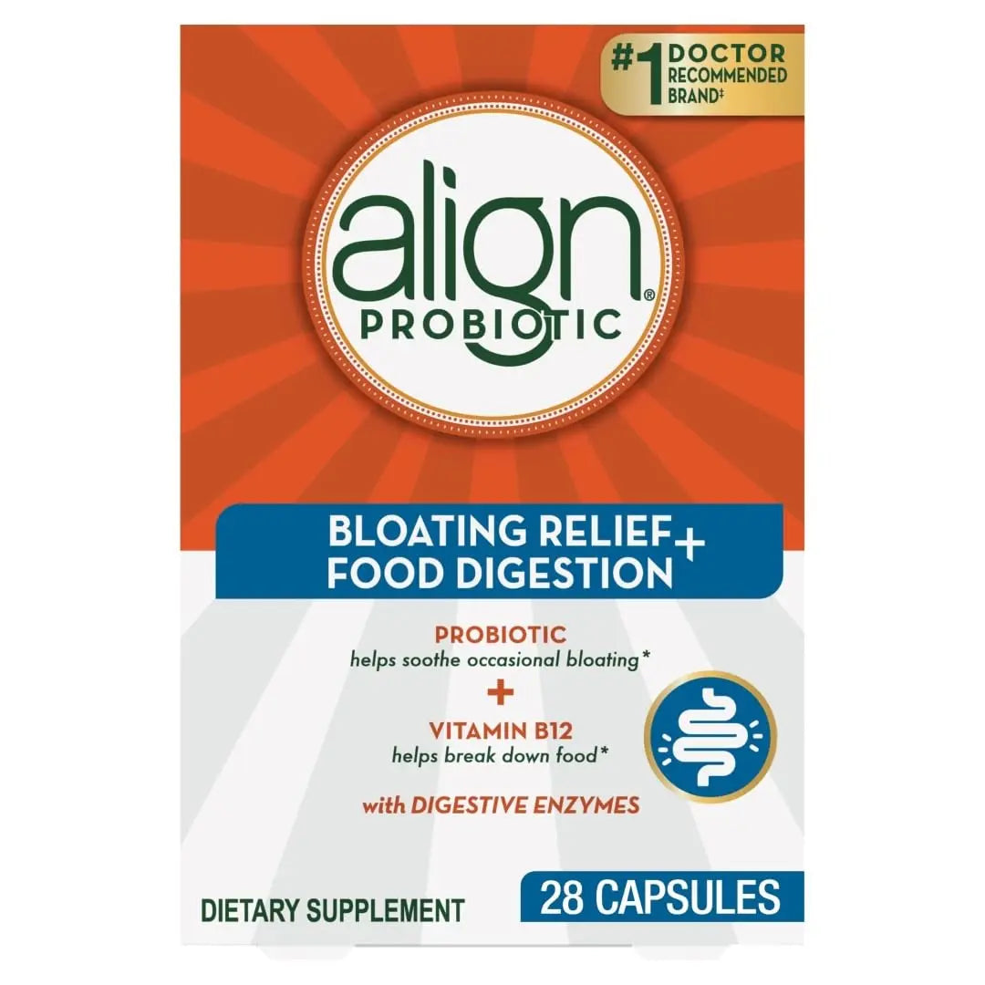 Align Probiotic Bloating Relief + Food Digestion, Probiotics, 28 Capsules Align Au supplements