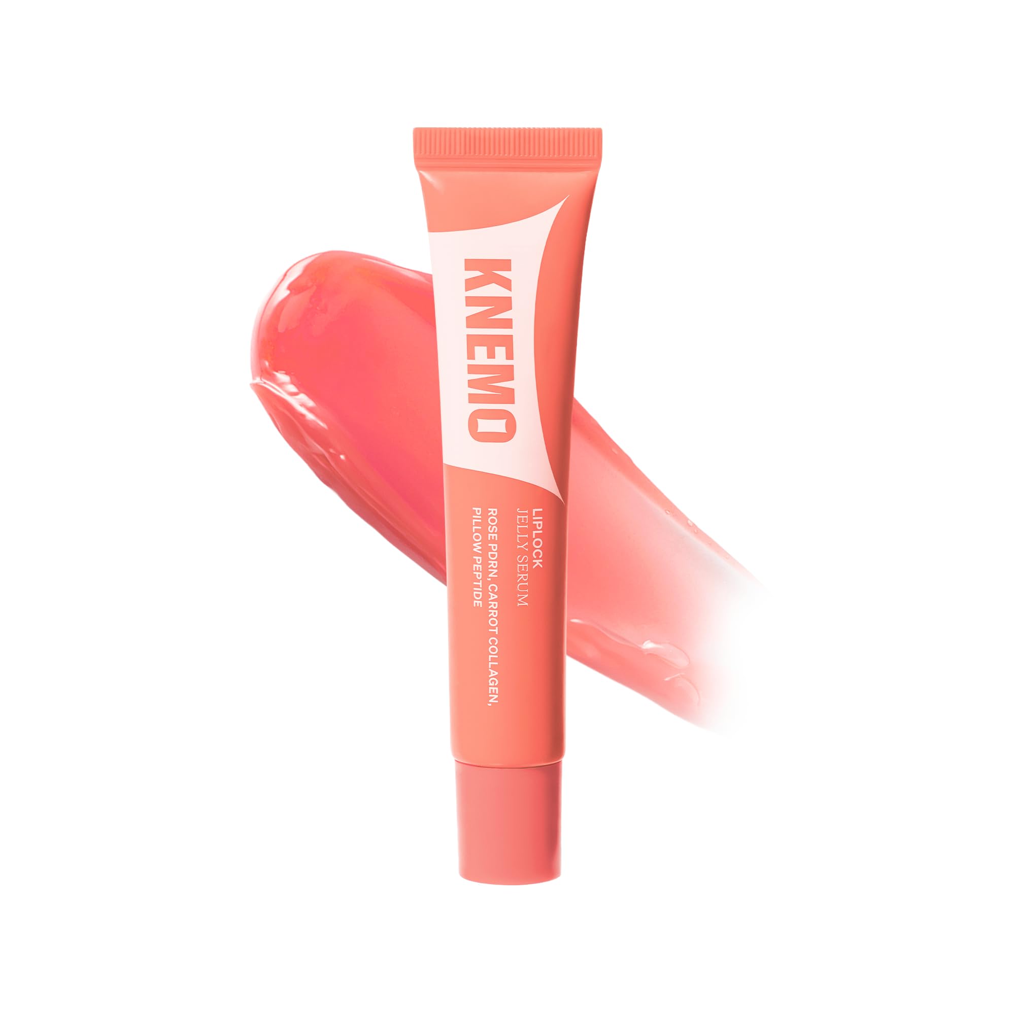 KNEMO LipLock Jelly Serum for Dry Lips, Long-Lasting, Hydrating, Plumping, Glossy Mask