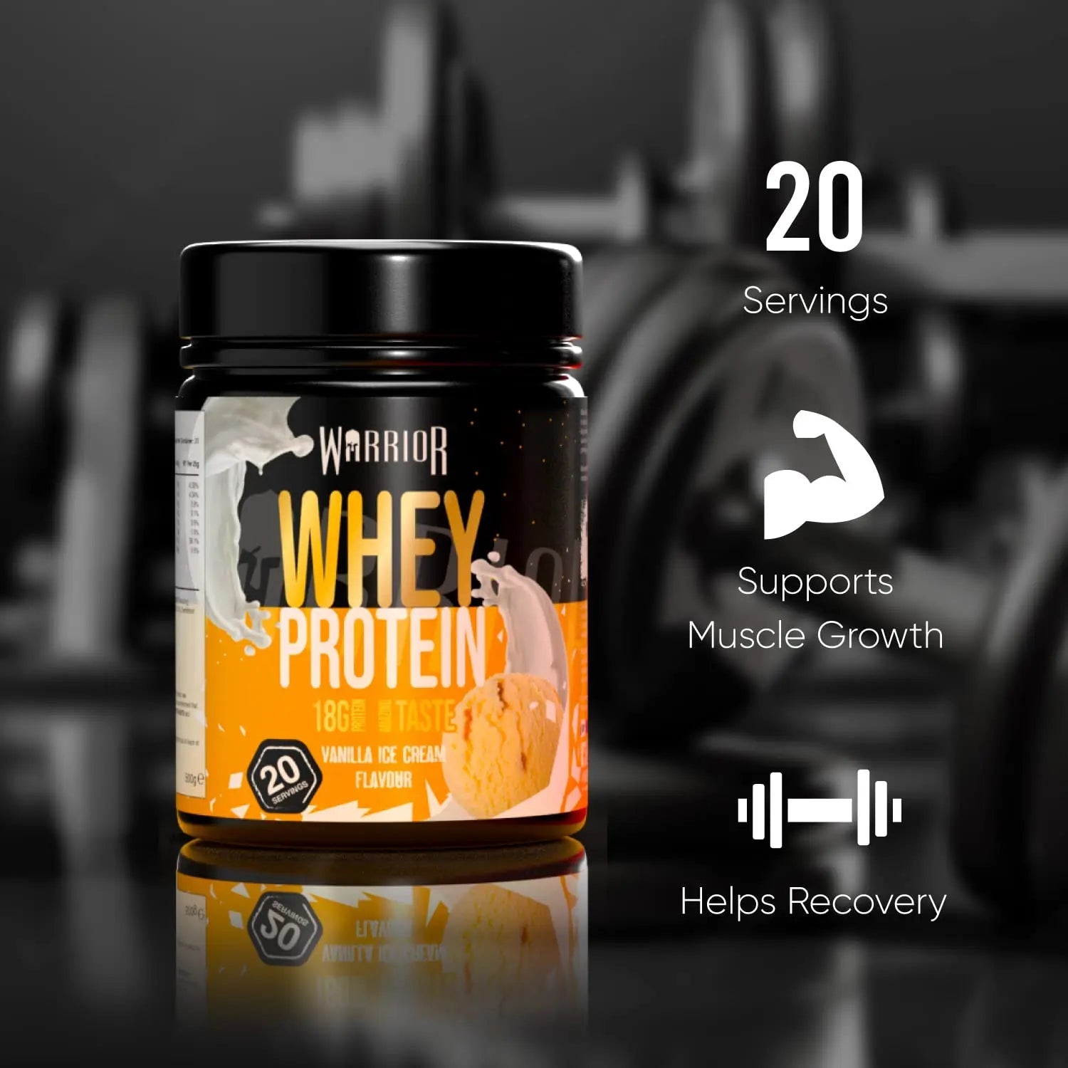 Warrior Whey Protein Powder – Up to 36g* of Protein Per Shake – Low Sugar, and Low Carbs Warrior Au supplements