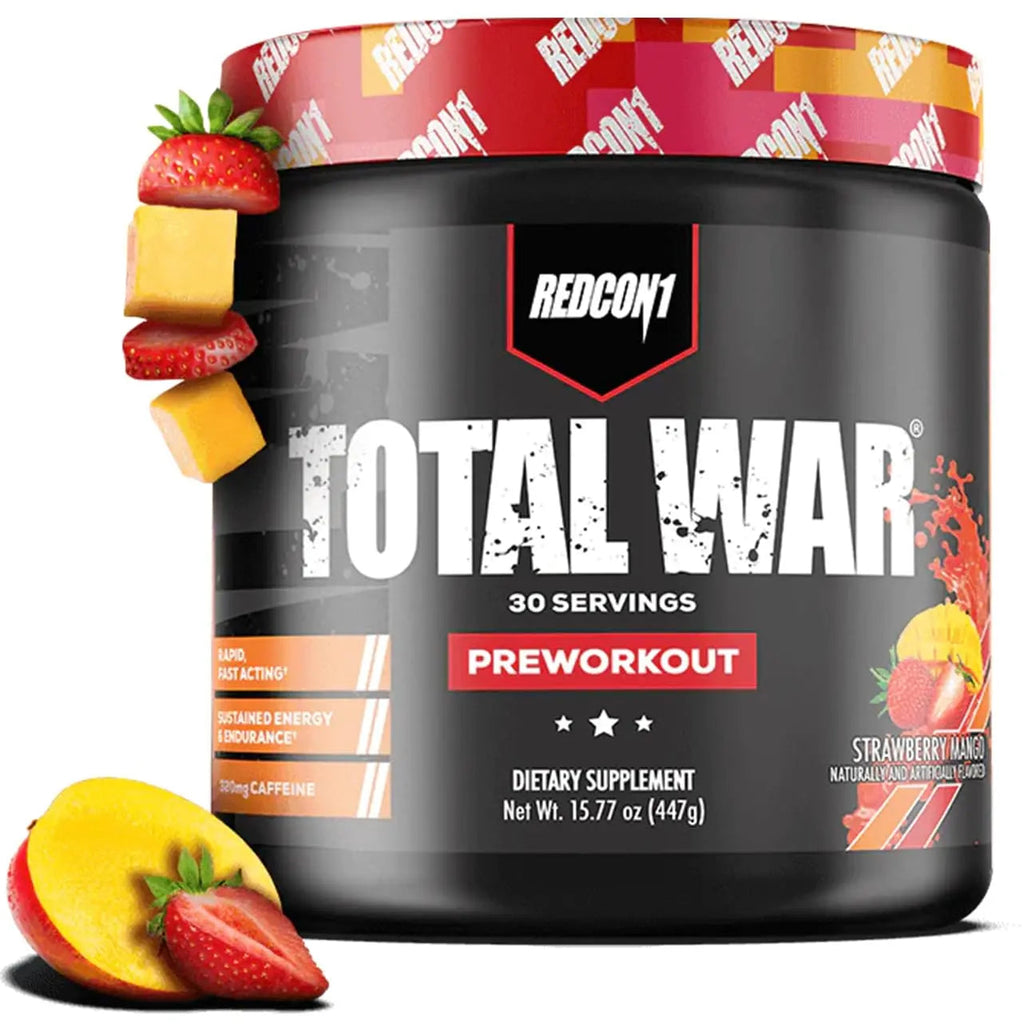 REDCON1 Total War Pre Workout Powder, Strawberry Mango - Beta Alanine + Citrulline REDCON1 Au supplements