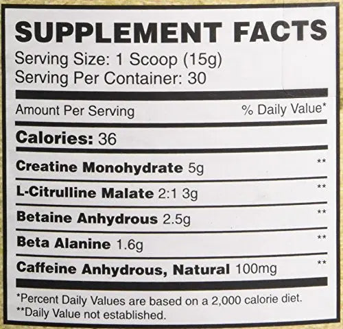 Propello Life Pre-Workout Drink Mix, West Coast Citrus, 450g Propello Life Au supplements