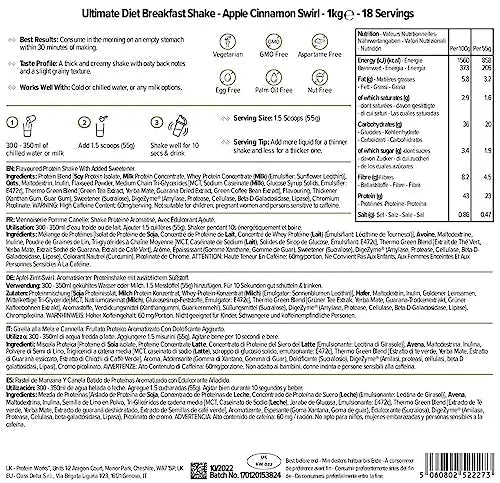 Protein Works - Ultimate Diet Breakfast Shake | Low Calorie Breakfast Shake | Low Sugar High Protein Breakfast Protein Works Au supplements