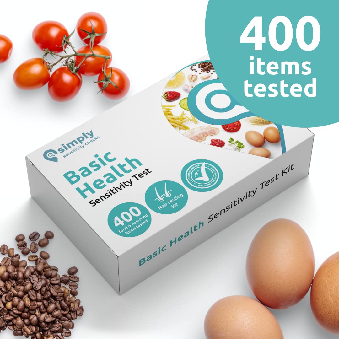 Simply Sensitivity Checks 400+ Items Food Sensitivity Test Kit for Adults – Accurate At-Home Hair Strand Test for Gut Health, Digestion, Additives, Vitamins – Results in 3-5 Days Simply Sensitivity Checks Au supplements